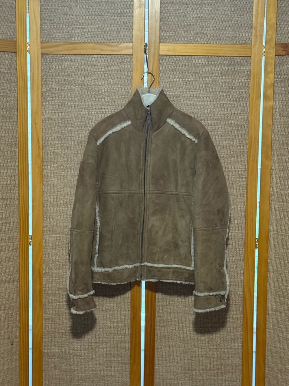 Michael Kors Brown Shearling Suede Jacket